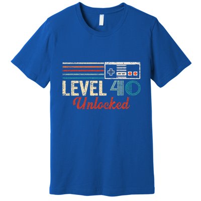 Unlocked Level 40 Birthday Premium T-Shirt