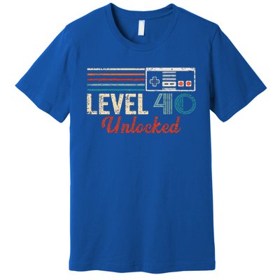 Unlocked Level 40 Birthday Premium T-Shirt