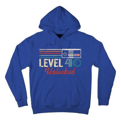 Unlocked Level 40 Birthday Tall Hoodie