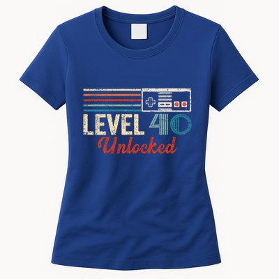 Unlocked Level 40 Birthday Womens T-Shirt