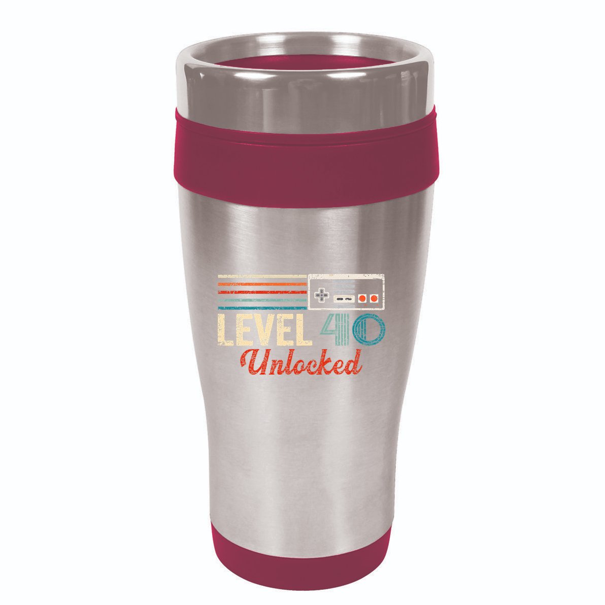Unlocked Level 40 Birthday 16oz Travel Tumbler