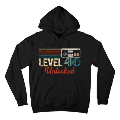 Unlocked Level 40 Birthday Boy Video Game Controller Hoodie