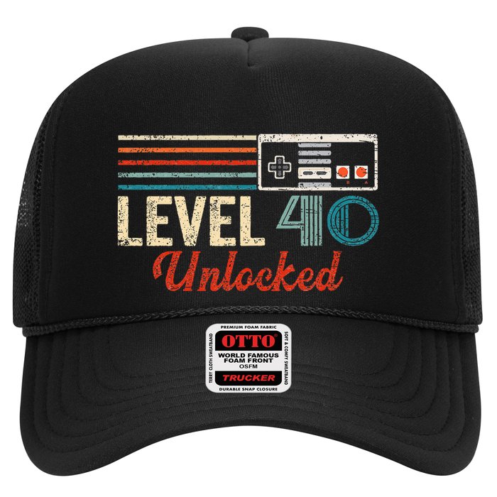 Unlocked Level 40 Birthday Boy Video Game Controller Trucker Hat