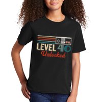 Unlocked Level 40 Birthday Boy Video Game Controller Kids T-Shirt