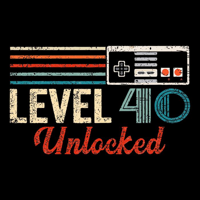 Unlocked Level 40 Birthday Boy Video Game Controller Kids T-Shirt