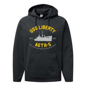 Uss Liberty Agtr 5 Performance Fleece Hoodie