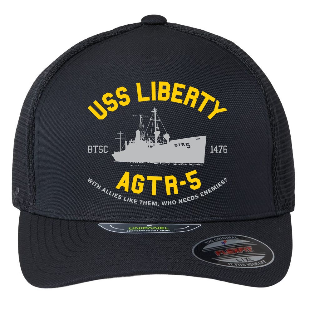 Uss Liberty Agtr 5 Flexfit Unipanel Trucker Cap