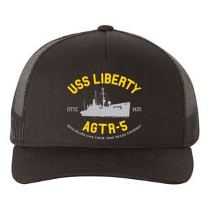 Uss Liberty Agtr 5 Yupoong Adult 5-Panel Trucker Hat