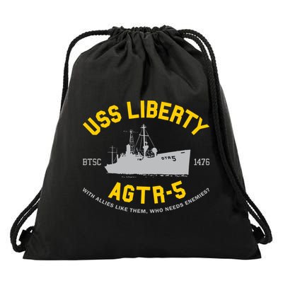 Uss Liberty Agtr 5 Drawstring Bag