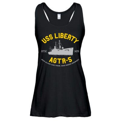 Uss Liberty Agtr 5 Ladies Essential Flowy Tank