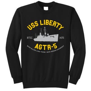 Uss Liberty Agtr 5 Tall Sweatshirt