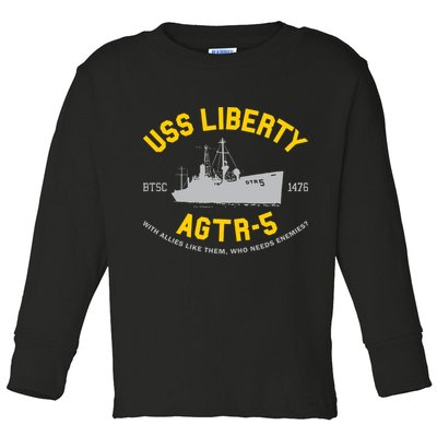 Uss Liberty Agtr 5 Toddler Long Sleeve Shirt