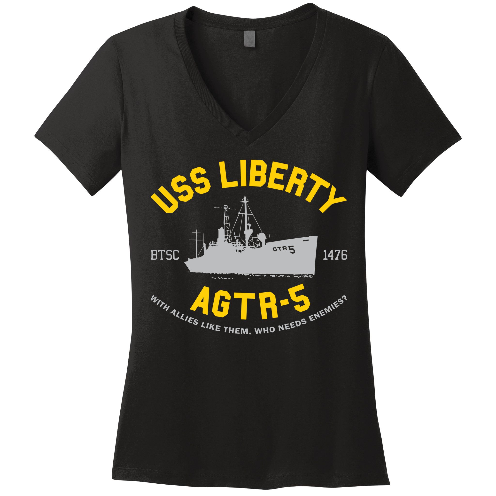 Uss Liberty Agtr 5 Women's V-Neck T-Shirt