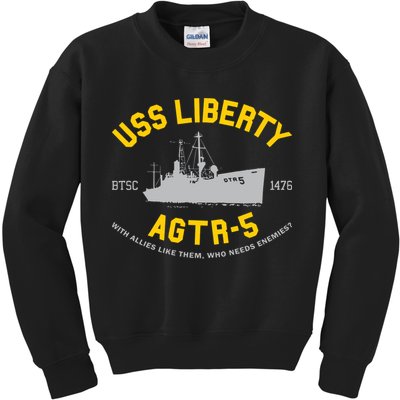 Uss Liberty Agtr 5 Kids Sweatshirt