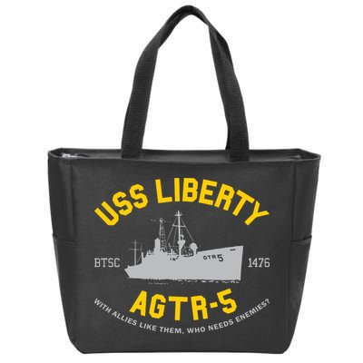 Uss Liberty Agtr 5 Zip Tote Bag