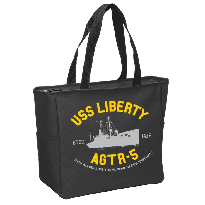 Uss Liberty Agtr 5 Zip Tote Bag