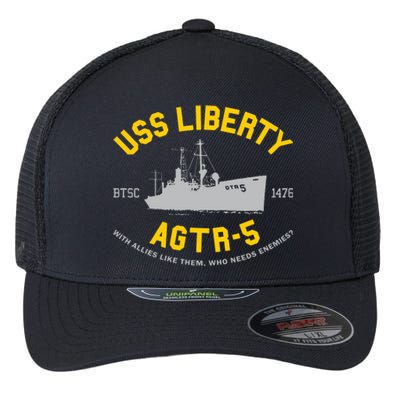 Uss Liberty Agtr 5 Flexfit Unipanel Trucker Cap