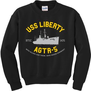 Uss Liberty Agtr 5 Kids Sweatshirt