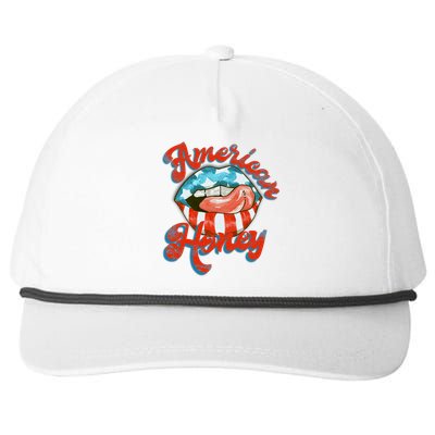 Usa Lips American Honey Gift Snapback Five-Panel Rope Hat