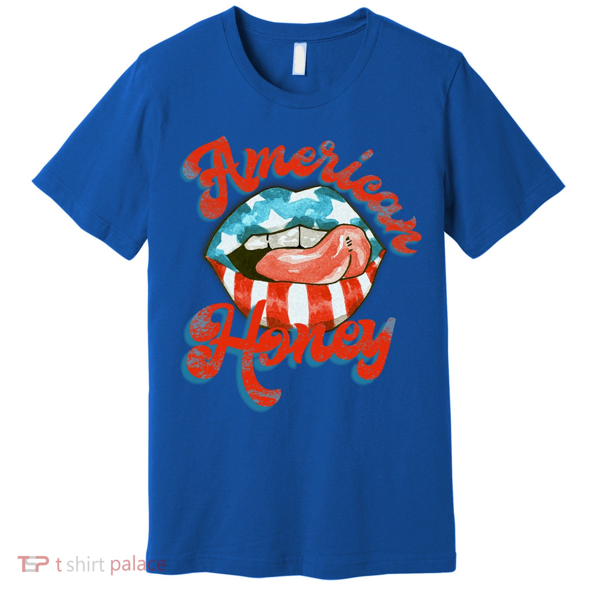 Usa Lips American Honey Gift Premium T-Shirt