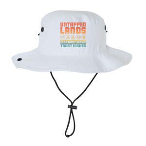 Untapped Lands Are Why I Have Trust Issues Retro Gaming Meaningful Gift Legacy Cool Fit Booney Bucket Hat