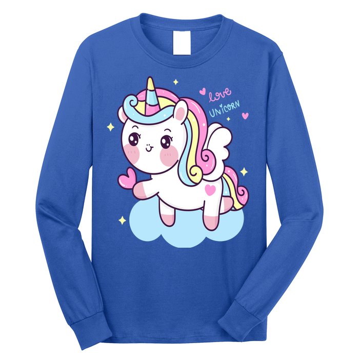 Unicorns Love And Valentines Day Gift Long Sleeve Shirt