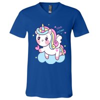 Unicorns Love And Valentines Day Gift V-Neck T-Shirt