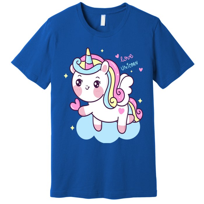 Unicorns Love And Valentines Day Gift Premium T-Shirt