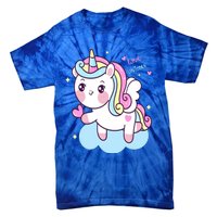 Unicorns Love And Valentines Day Gift Tie-Dye T-Shirt