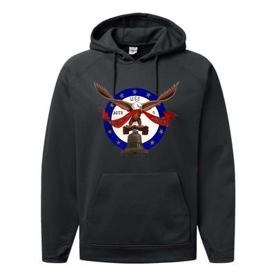 USS Liberty Badge Remember the USS Liberty Performance Fleece Hoodie