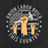 Union Labor Build This Country Labor Day Gift 25L Jumbo Tote