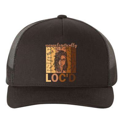 Unapologetically LocD Black Women Melanin Black History Yupoong Adult 5-Panel Trucker Hat