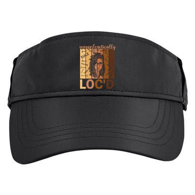 Unapologetically LocD Black Women Melanin Black History Adult Drive Performance Visor