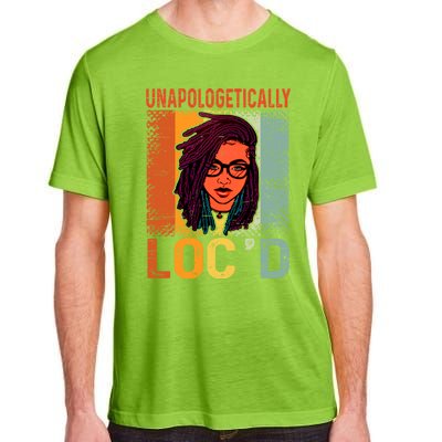 Unapologetically Loc'd Black Queen Melanin Loc'd Hair Cool Gift Adult ChromaSoft Performance T-Shirt