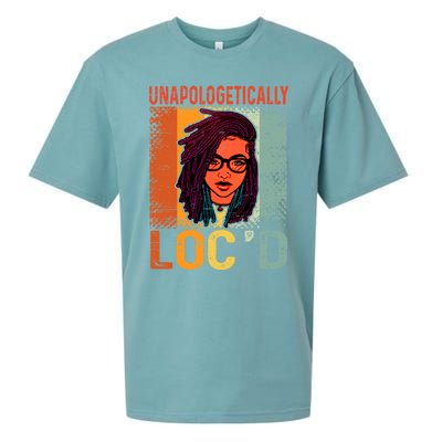 Unapologetically Loc'd Black Queen Melanin Loc'd Hair Cool Gift Sueded Cloud Jersey T-Shirt