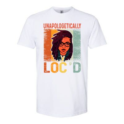 Unapologetically Loc'd Black Queen Melanin Loc'd Hair Cool Gift Softstyle CVC T-Shirt