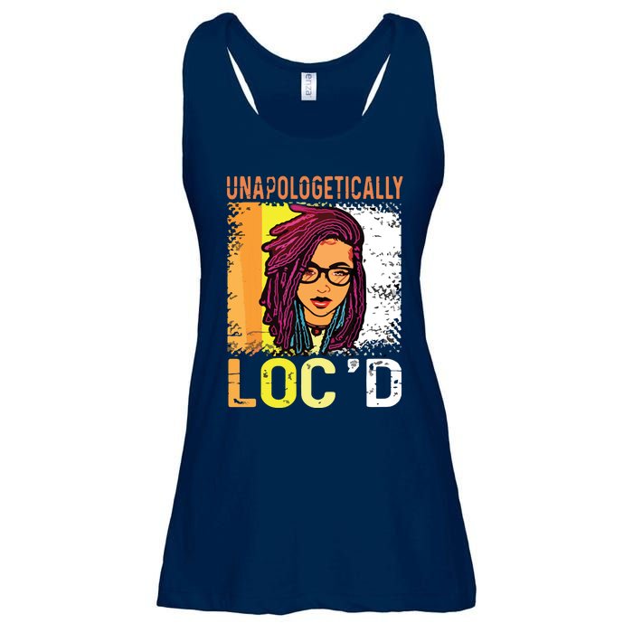 Unapologetically Loc'd Black History Queen Melanin Loc'd Ladies Essential Flowy Tank