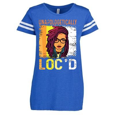 Unapologetically Loc'd Black History Queen Melanin Loc'd Enza Ladies Jersey Football T-Shirt