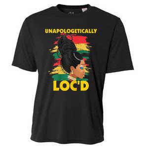 Unapologetically Loc'd Black 's History Month Afro Hair Cooling Performance Crew T-Shirt