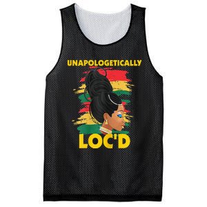 Unapologetically Loc'd Black 's History Month Afro Hair Mesh Reversible Basketball Jersey Tank