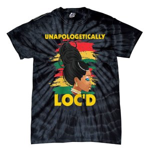 Unapologetically Loc'd Black 's History Month Afro Hair Tie-Dye T-Shirt