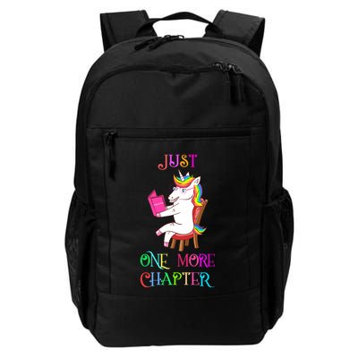 Unicorn Librarian Book Collector Gift Just One More Chapter Daily Commute Backpack