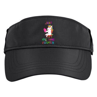 Unicorn Librarian Book Collector Gift Just One More Chapter Adult Drive Performance Visor