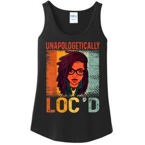 Unapologetically Loc'd Black History Queen Melanin Loc'd Ladies Essential Tank