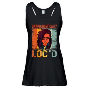 Unapologetically Loc'd Black History Queen Melanin Loc'd Ladies Essential Flowy Tank