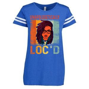 Unapologetically Loc'd Black History Queen Melanin Loc'd Enza Ladies Jersey Football T-Shirt