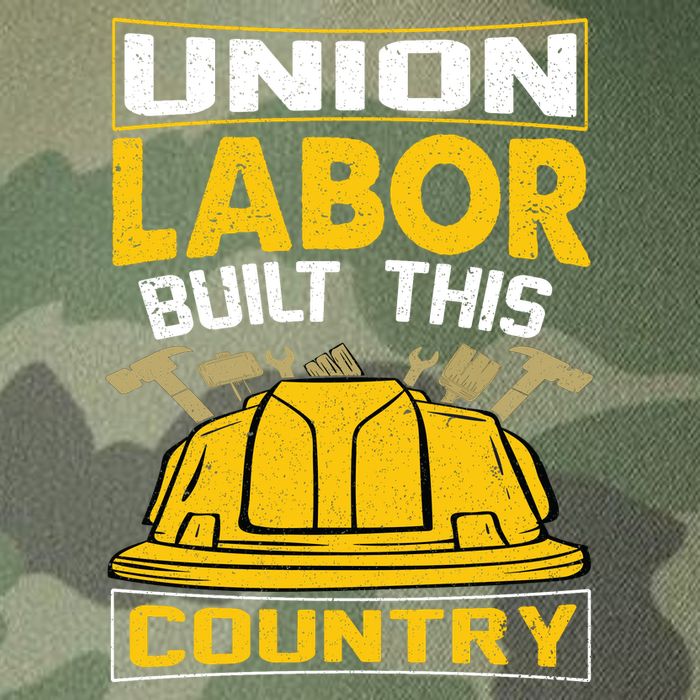 Union Labor Built This Country Graphic Legacy Tie Dye Trucker Hat