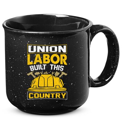 Union Labor Built This Country Graphic 15oz Campfire Ceramic Mug