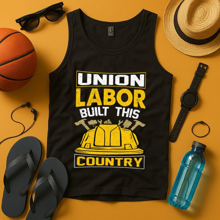 Union Labor Built This Country Graphic Tank Top