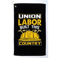 Union Labor Built This Country Graphic Golf Towel